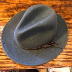 Wool brimmed hat